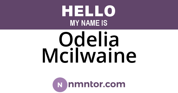 Odelia Mcilwaine