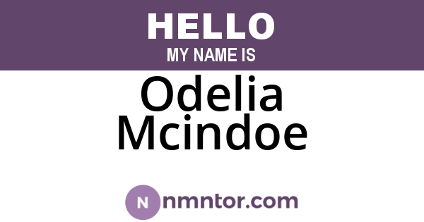 Odelia Mcindoe