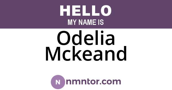Odelia Mckeand