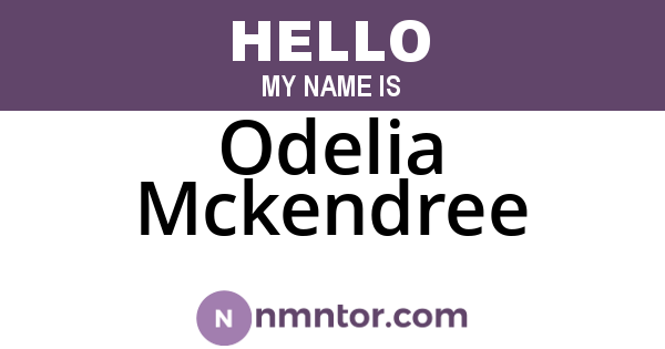Odelia Mckendree