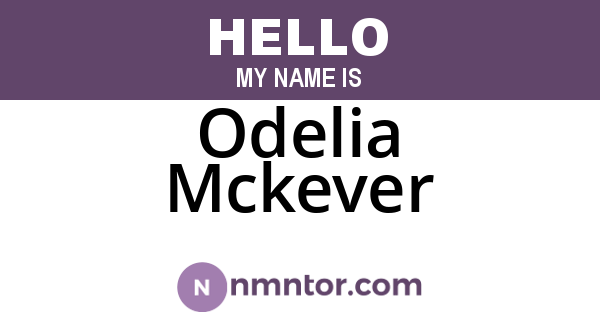 Odelia Mckever