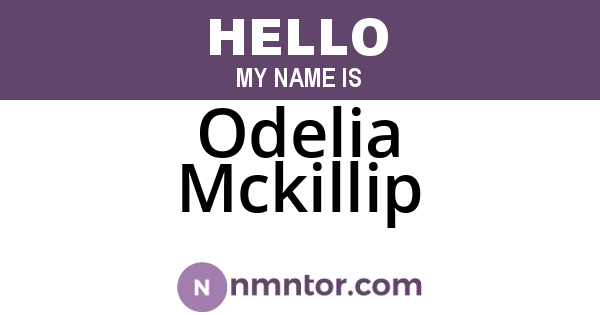 Odelia Mckillip