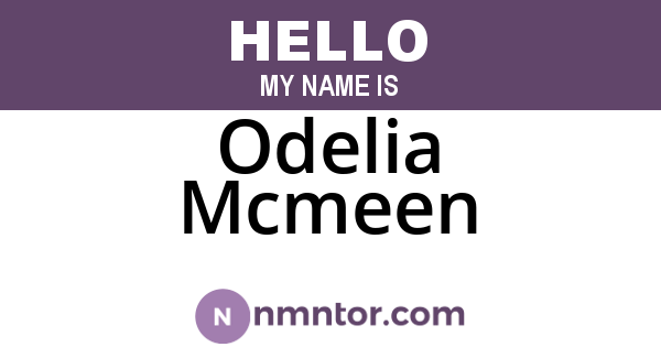Odelia Mcmeen