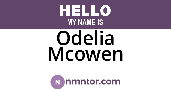 Odelia Mcowen