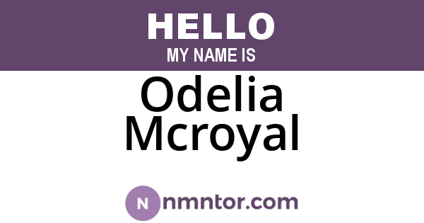 Odelia Mcroyal