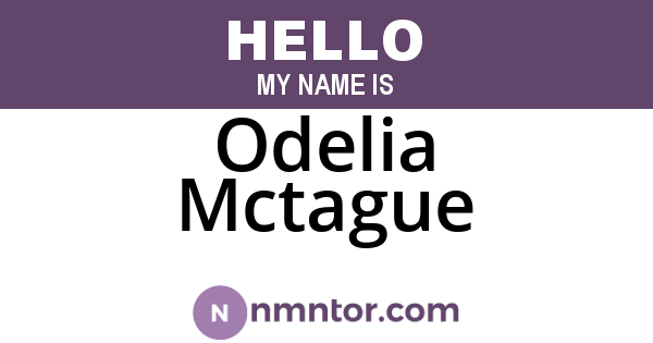 Odelia Mctague