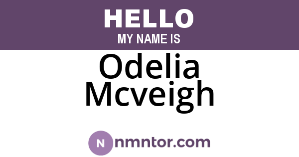 Odelia Mcveigh