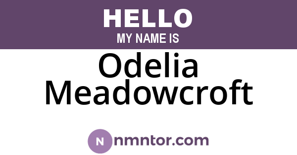 Odelia Meadowcroft