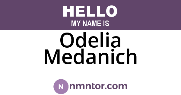 Odelia Medanich