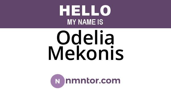 Odelia Mekonis