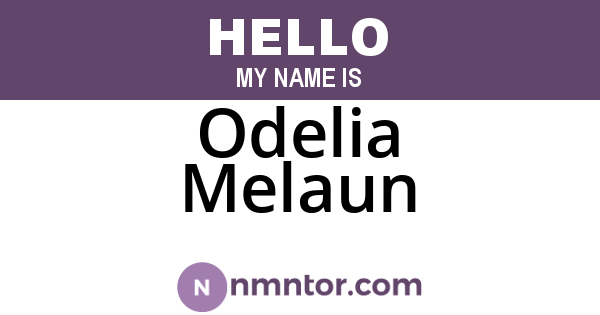 Odelia Melaun