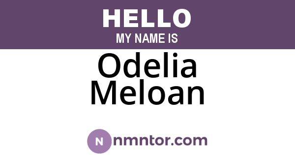 Odelia Meloan