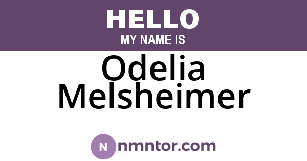 Odelia Melsheimer