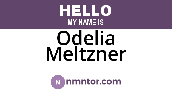 Odelia Meltzner