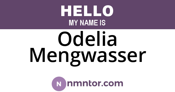 Odelia Mengwasser