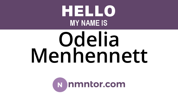 Odelia Menhennett