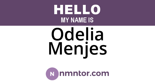 Odelia Menjes