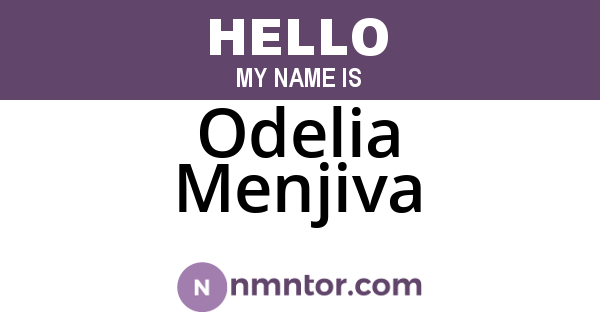 Odelia Menjiva