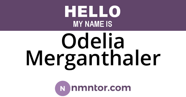 Odelia Merganthaler