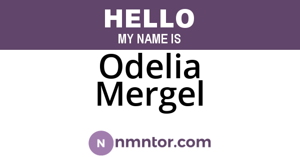 Odelia Mergel