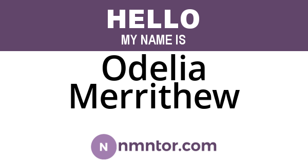 Odelia Merrithew