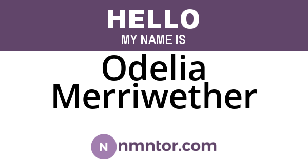 Odelia Merriwether