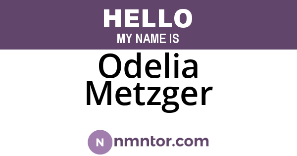 Odelia Metzger