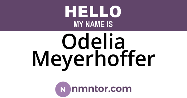 Odelia Meyerhoffer