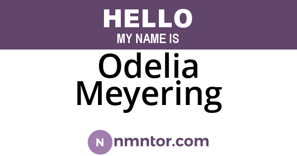 Odelia Meyering