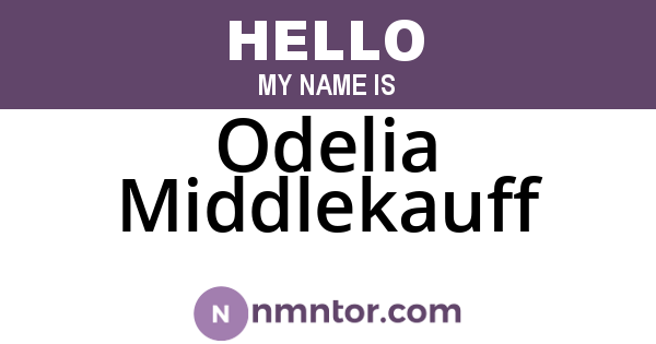 Odelia Middlekauff