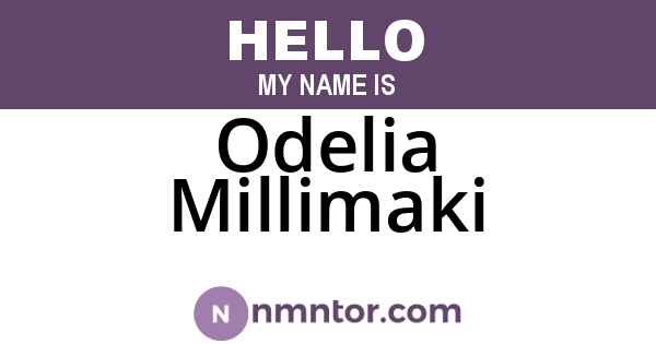 Odelia Millimaki