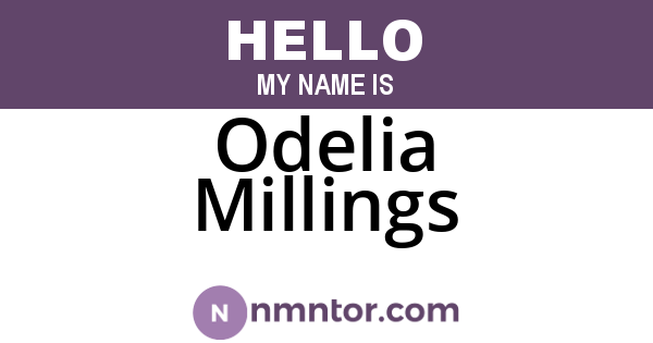 Odelia Millings