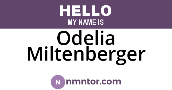 Odelia Miltenberger