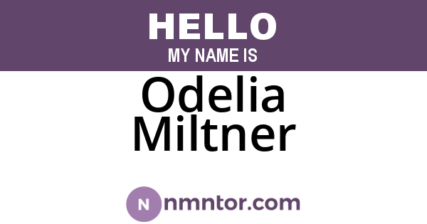 Odelia Miltner