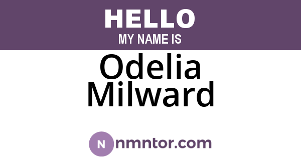 Odelia Milward