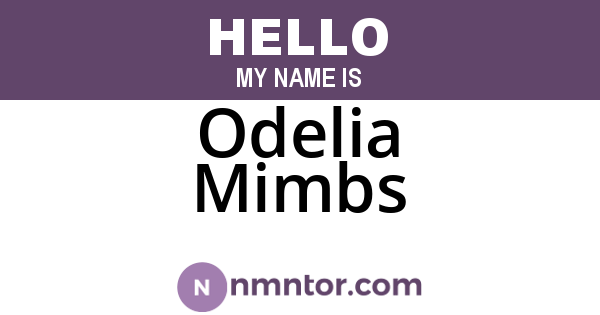 Odelia Mimbs