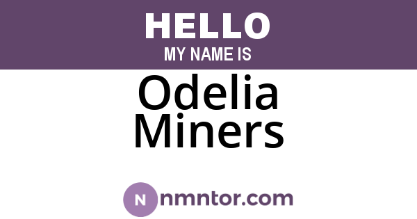 Odelia Miners