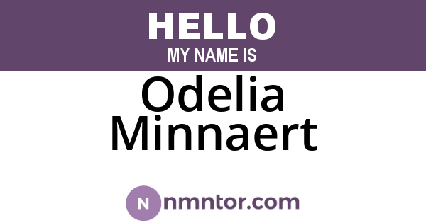 Odelia Minnaert
