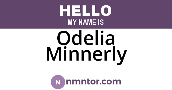 Odelia Minnerly