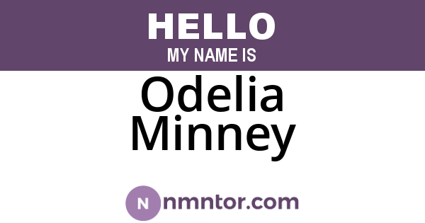 Odelia Minney