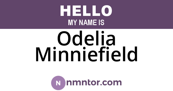 Odelia Minniefield