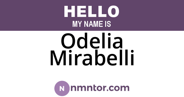 Odelia Mirabelli