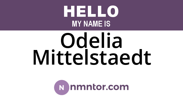 Odelia Mittelstaedt