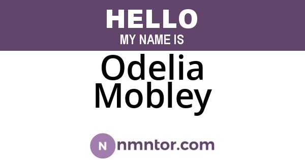 Odelia Mobley