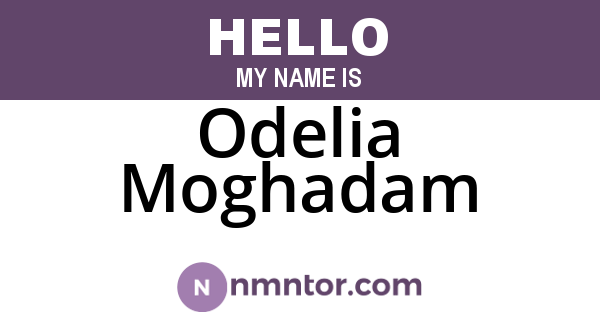 Odelia Moghadam