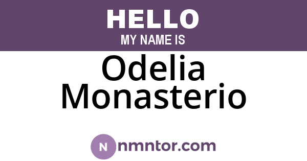 Odelia Monasterio