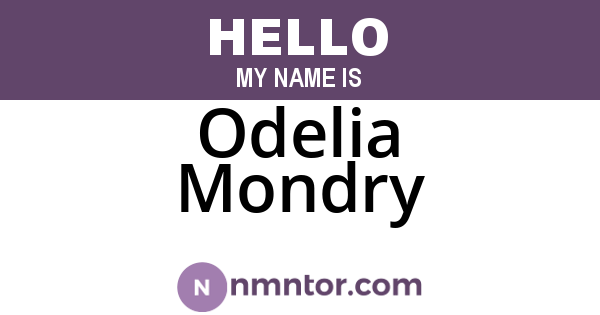 Odelia Mondry
