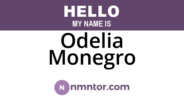 Odelia Monegro