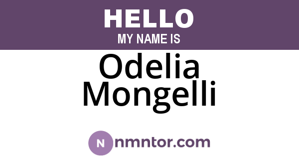Odelia Mongelli