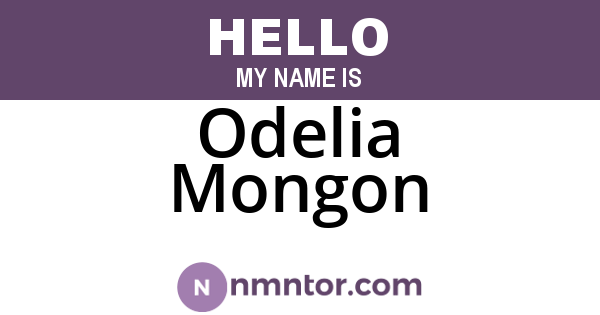 Odelia Mongon